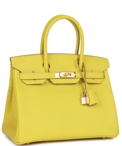Hermès Birkin 30 Lime Epsom Gold