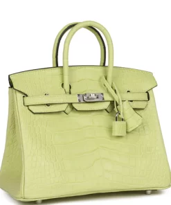 Hermès Birkin 25 Jaune Bourgeon Matte Alligator