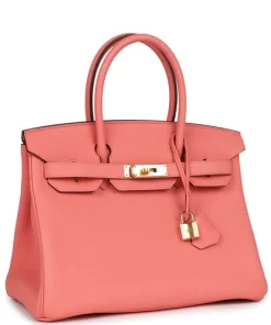 Hermès Special Order (HSS) Birkin 30 Rose Candy Togo Gold Hardware
