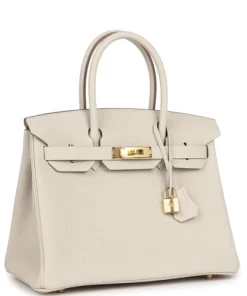 Hermès Birkin 30 Craie Togo Gold Hardware