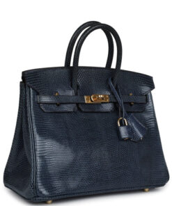 Hermès Special Order (HSS) Birkin 25 Bleu Nuit and Craie Togo Gold