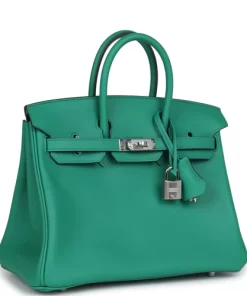 Hermès Birkin 25 Vert Vertigo Verso Swift