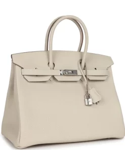 Hermès Birkin 35 Craie Togo Palladium