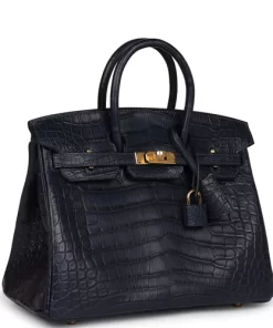 Hermès Birkin 25 Bleu Indigo Matte Alligator