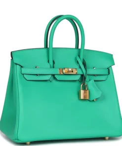 Hermès Birkin 25 Menthe Swift Gold Hardware