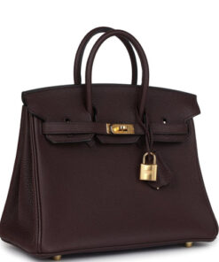 Hermes Birkin 25 Rouge Sellier Togo Gold Hardware