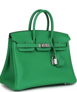 Hermès Birkin 25 Bambou Togo Palladium