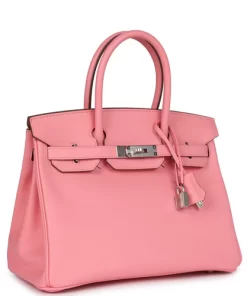 Hermès Birkin 30 Rose Confetti Epsom Palladium Hardware