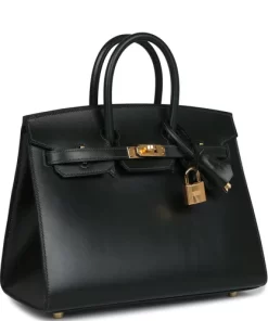 Hermès Birkin Sellier 25 Vert Fonce Box Gold Hardware