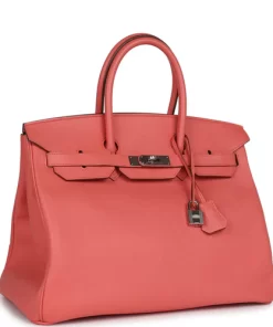 Pre-owned Hermès Birkin 35 Flamingo Epsom