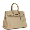 Pre-owned Hermès Birkin 35 Parchemin Togo