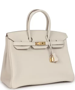Hermès Birkin 35 Craie Togo Gold