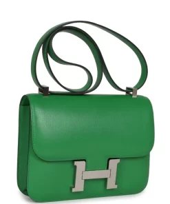 Hermès Constance 1-24 Bambou Chevre Chamkila Palladium