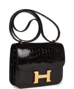 Hermès Constance 18 Black Box Gold