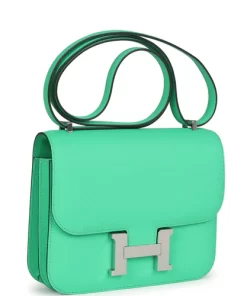 Hermès Constance 18 Vert Comics Epsom Palladium