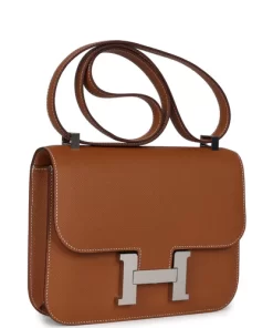 Hermès Constance 1-24 Gold Epsom Palladium