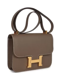 Hermès Constance 1-24 Etoupe Epsom Gold