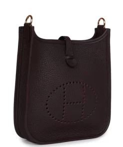 Hermès Evelyne TPM Rouge Sellier Clemence Gold