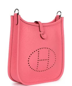 Hermès Evelyne TPM Rose Azalee Clemence Palladium