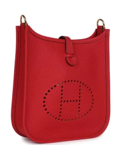 Hermès Evelyne TPM Vermillon Clemence Gold