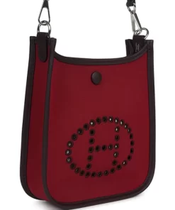 Hermès Neo Evelyne TPM Rubis Officier Canvas and Rouge Sellier Swift Palladium