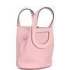 Hermès In-The-Loop 18 Rose Sakura Clemence and Swift Palladium Hardware