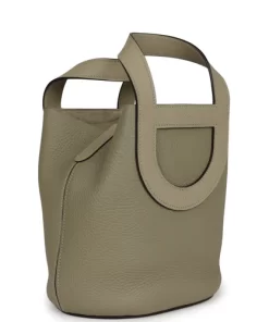 Hermès In-The-Loop 18 Sauge Clemence and Swift Gold Hardware