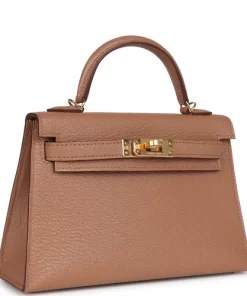 Hermès Kelly Sellier 20 Quebracho Chevre Gold