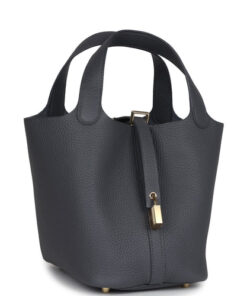 Hermès Picotin Lock 18 Ardoise Clemence Permabrass Hardware
