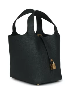 Hermès Picotin Lock 18 Vert Fonce Clemence Gold